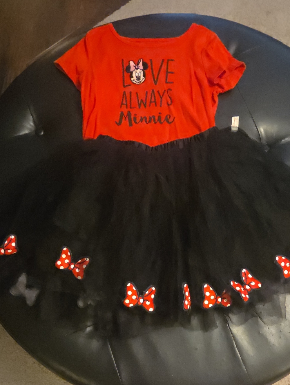 Disney Red and Black Minnie Mouse Tutu Set